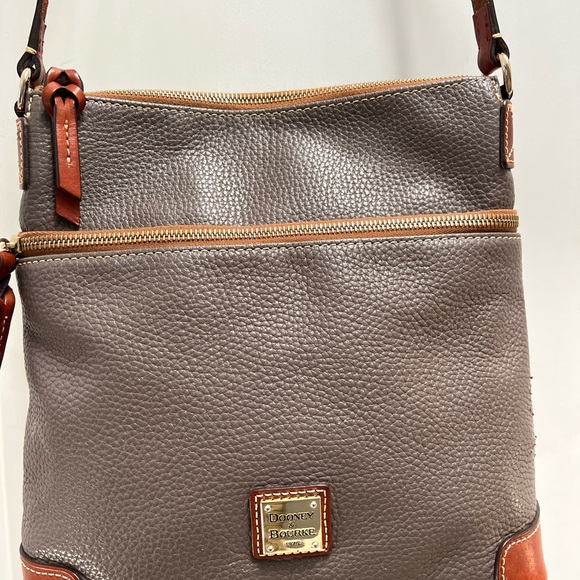 Dooney & Bourke Bags Authentic Dooney Bourke Gray Pebbled Leather